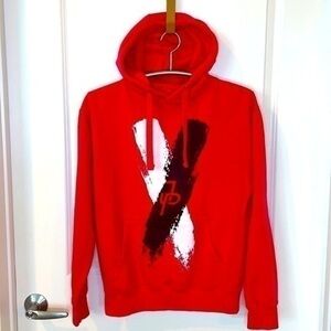 JAKE PAUL | Unisex Size Small Pinkish Red Hooded Sweatshirt